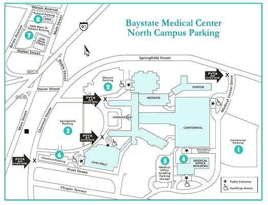 Baystate Medical Center Campus Map - United States Map